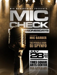 Mic Check Wednesdays at Times Square Arts Center