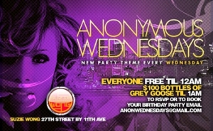 Anonymous Wednesdays at Suzy Wong
