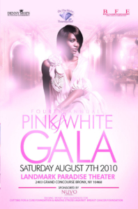 pink white gala landmark paradise theatre