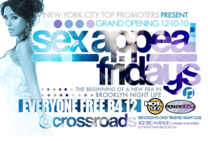Sex Appeal Fridays Crossroads Brooklyn NYC