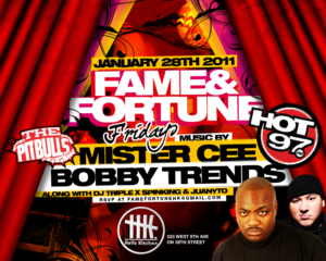 Fame and Fortune Fridays Mister Cee Bobby Trends Friday January 28 2011