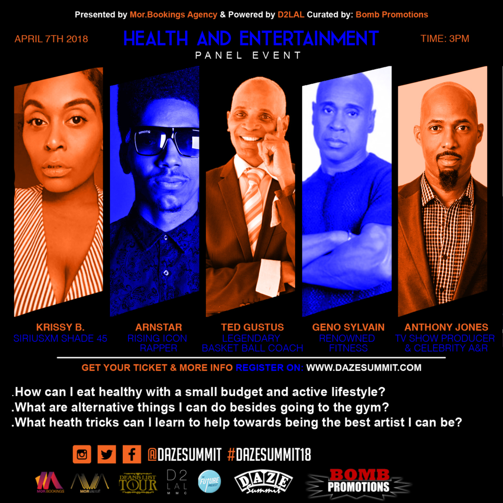 Daze Summit 18 Health & Entertainment Panel Event @ 518 Eighth Avenue Saturday April 7, 2018