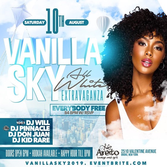 Vanilla Sky All White Extravaganza @ Arieto Saturday August 10, 2019
