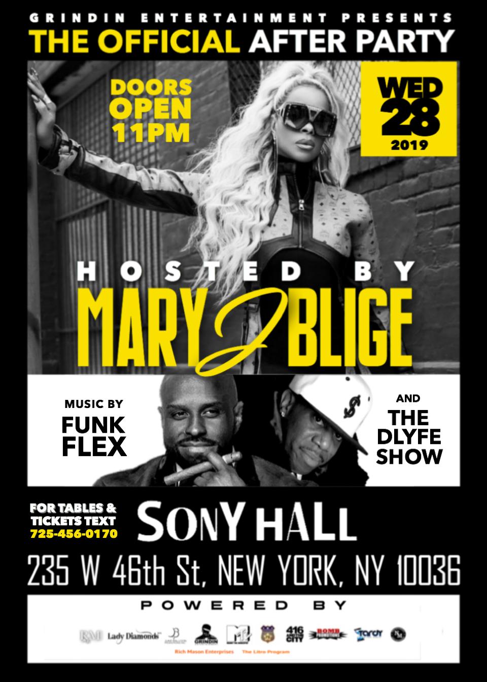 Mary J Blige The Official After Party @ Sony Hall Wednesday August 28, 2019