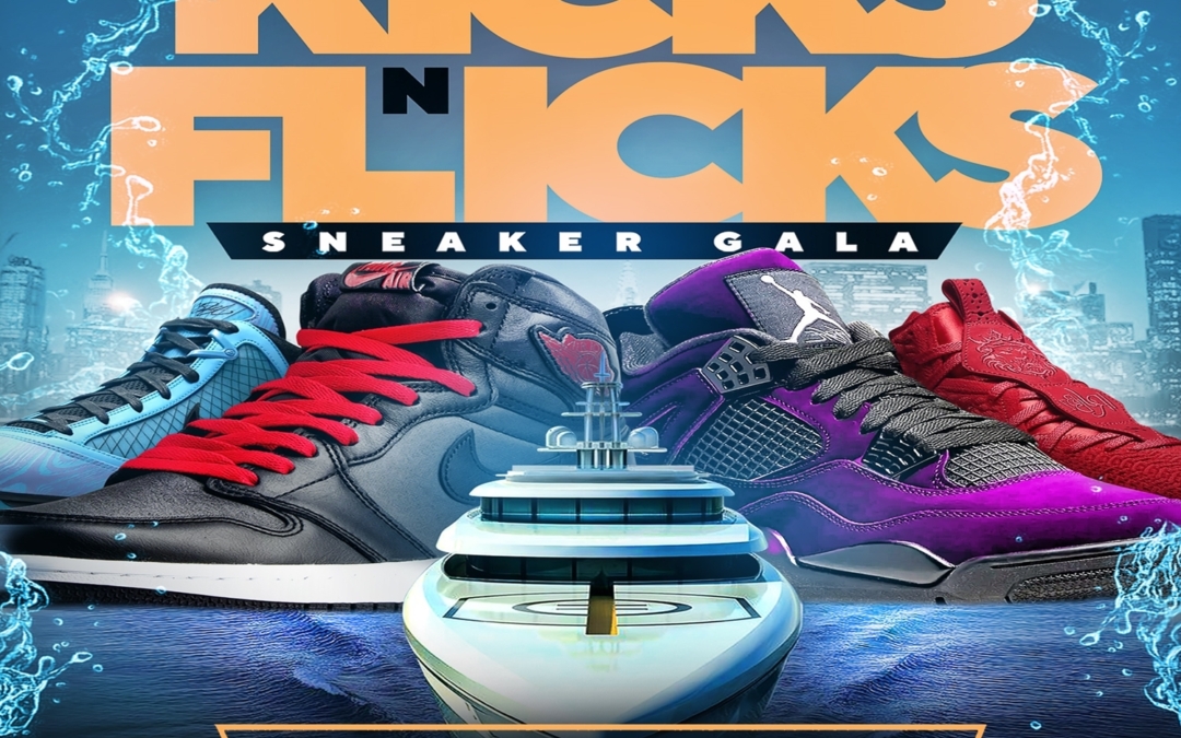 Kicks -N- Flicks Sneaker Gala Popupshop On A Yacht @ Harbor Lights Yacht @Ny Skyport Marina Thursday June 24, 2021