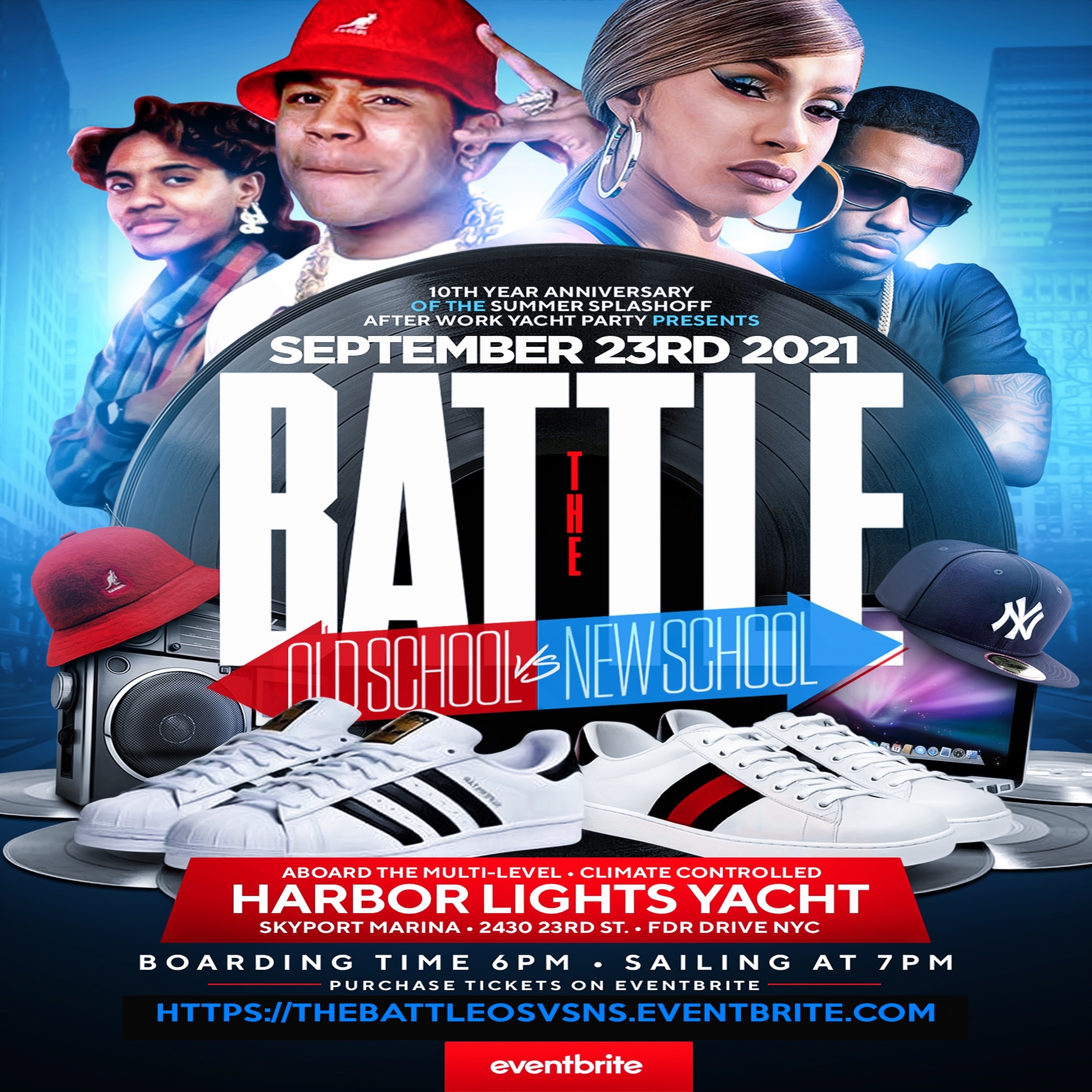 The Battle Old School Vs. New School @ Harbor Lights Yacht Thursday September 23, 2021