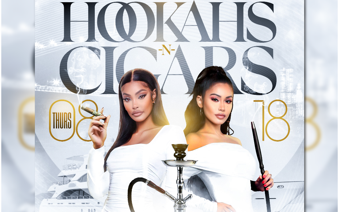 All White Hookah -N- Cigar Yacht Party@ Harbor Light Yacht Thursday, August 18, 2022