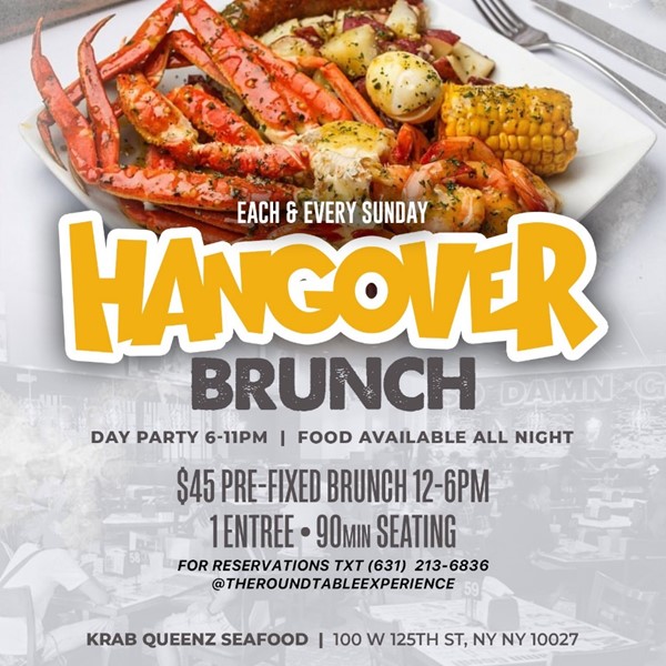 Hangover Brunch @ Krab Queenz Every Sunday