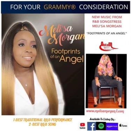 “Footprints Of An Angel” By Meli’sa Morgan For Grammy Award Consideration