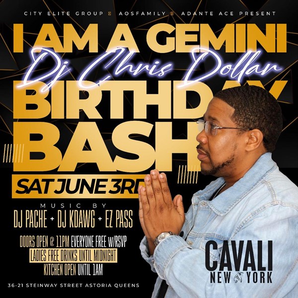 10th Annual “I Am A Gemini Birthday Bash” @ Cavali Saturday June 3, 2023