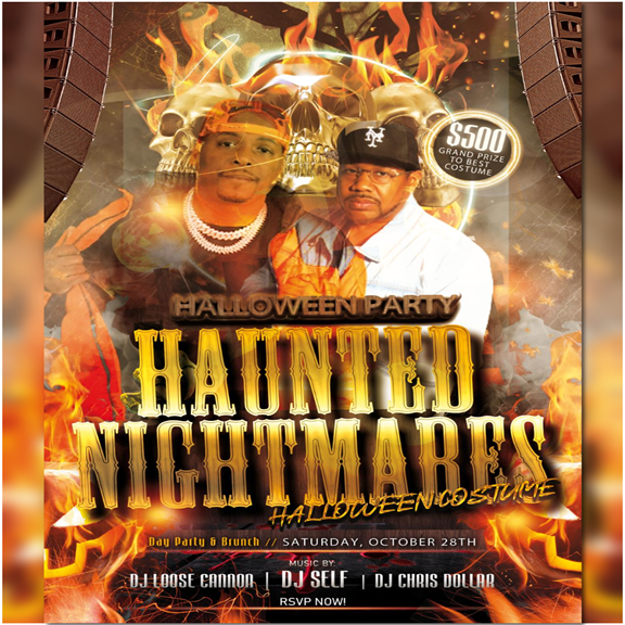 Haunted Nightmares Halloween Costume Day Party & Brunch @ Taj Lounge Saturday, October 28, 2023