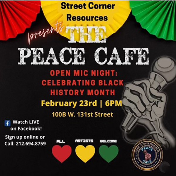 The Peace Café Black History Month @ West 131 Street Friday February 23, 2024