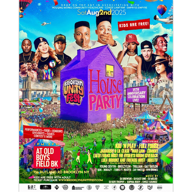 Brooklyn Unity Fest @ Old Boys Field Saturday August 2, 2025