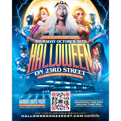 Halloween On 23rd Street Classic Characters Unite @ Harbor Lights Yacht Thursday October 30, 2025